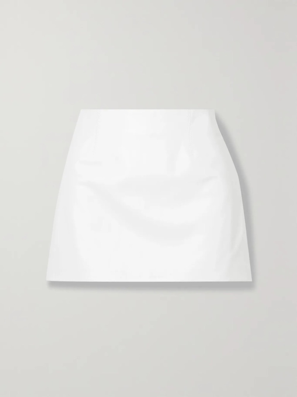 Nwt 16arlington Haile White Leather Mini Skirt Womens Size 16 — image 4 of 8